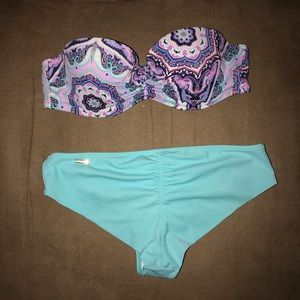 Victoria’s Secret paisley bandeau bikini